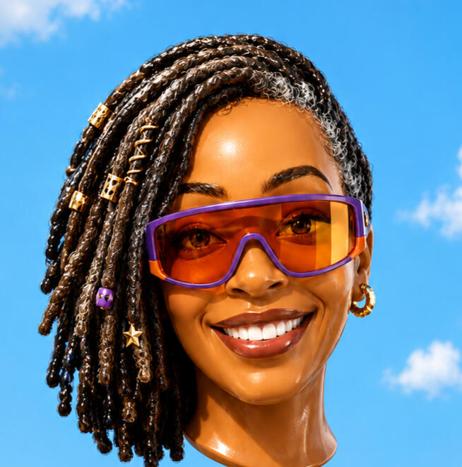 Futuristic AI-inspired portrait